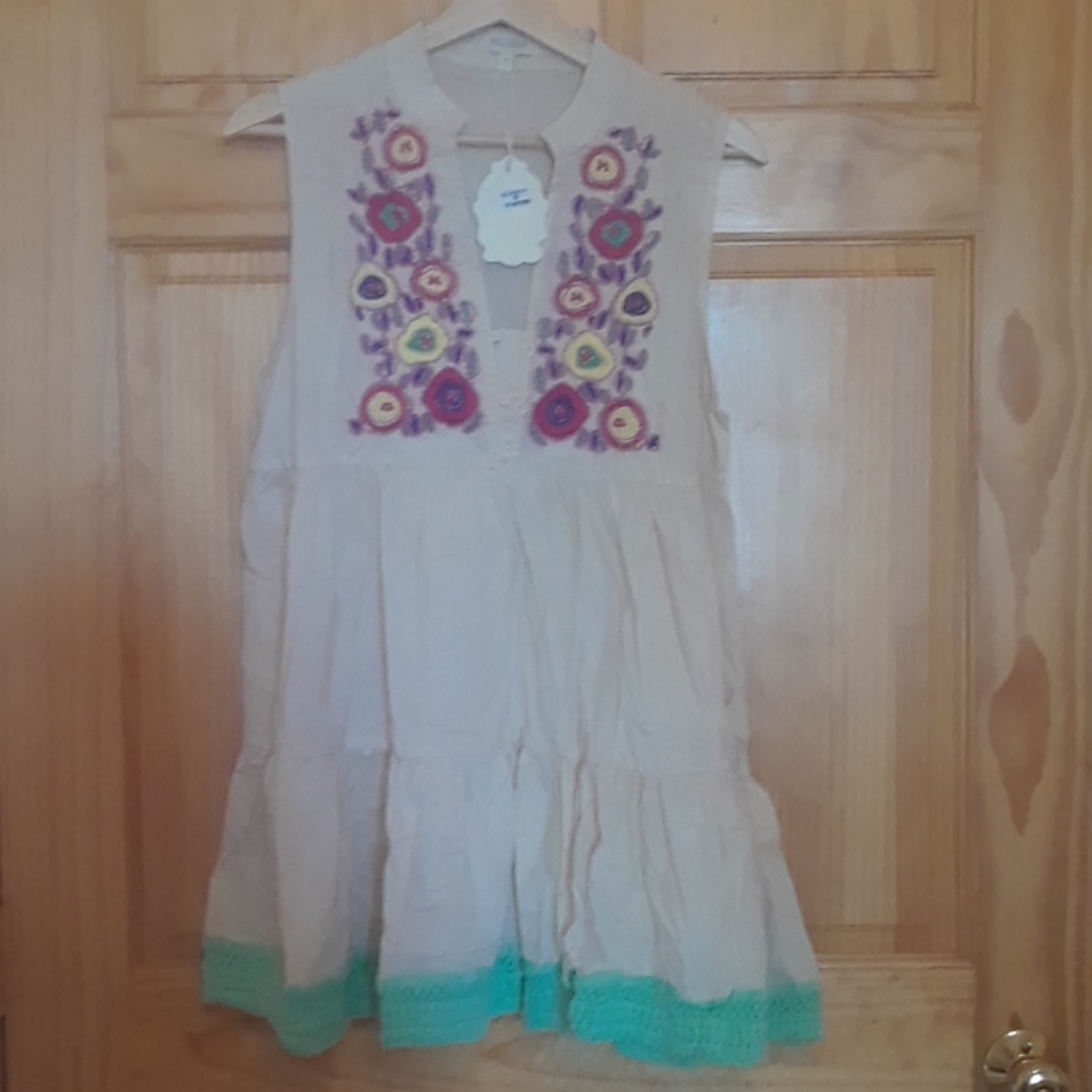 Boho Embroidered Dress